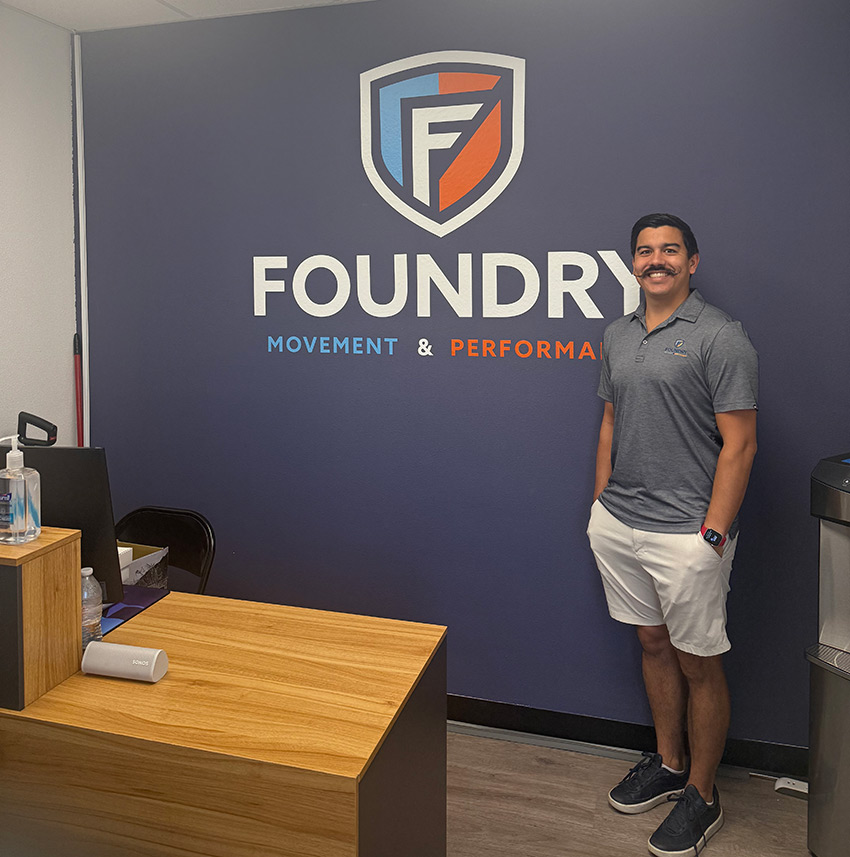 Mason Caragao, founder of Foundry Movement & Performance, building a professional coaching environment focused on long-term athlete development